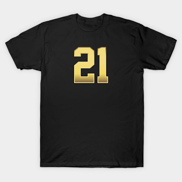 number 21 T-Shirt by Ericokore